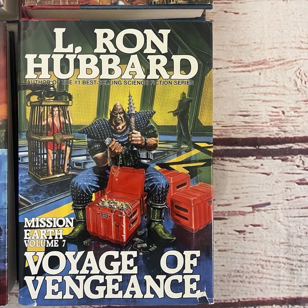 L. Ron Hubbard Mission Earth #1 #2 #6 #7 Hardcover First‎ Edition